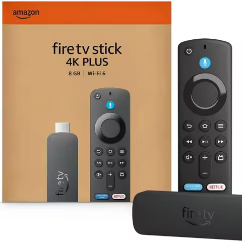 Amazon Fire TV Stick 4K Plus (newest model) with AI-powered Fire TV Search, Wi-Fi 6, stream hundreds