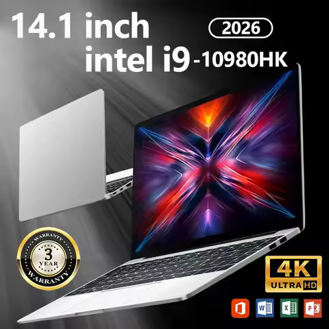 Portable 14.1 Inch Laptop Intel Core i9 10980HK Windows 11 Pro 16GB DDR4 2TB SSD Gaming Notebook Com