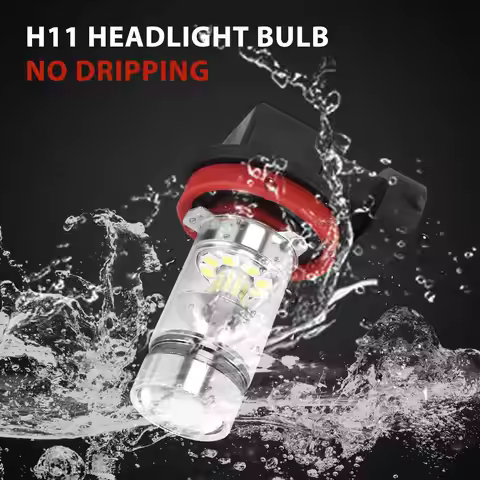 Stablize 6X H8 H11 H16 6000K White 100W High Power LED Fog Light Driving Bulb DRL