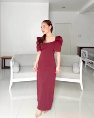 MAROON INFINITY GOWNS BRIDAL ENTOURAGE BRIDESMAID DRESS MAID OF HONOR BRIDAL NINANG WEDDING EVENING 