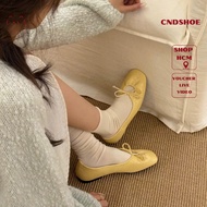 Beautiful women's flat cndshoe doll shoes, slip-on summer shoes with bow tie 2025 style - CHLOE SHOE