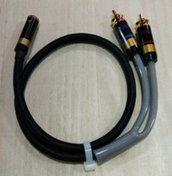 HiFi Grade RCA to 3.5mm Cable, RCA Male to 3.5mm Female, RCA轉3.5mm
