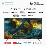 Xiaomi Mi TV Max 86 INCH 4K Android TV 4K Ultra HD DCI-P3 90% color gamut HDR10+ Inbuilt Chromecast TV Dolby Vision Bordless Display 4K Netflix &amp; Youtube Dolby Audio Dolby Audio DTS-HD Digital TV (3 Years Warranty)