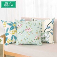 Cotton Pillowcase Core-Free Sofa Pillowcase Cover Cushion Cover Living Room Large Backrest Cover 45x