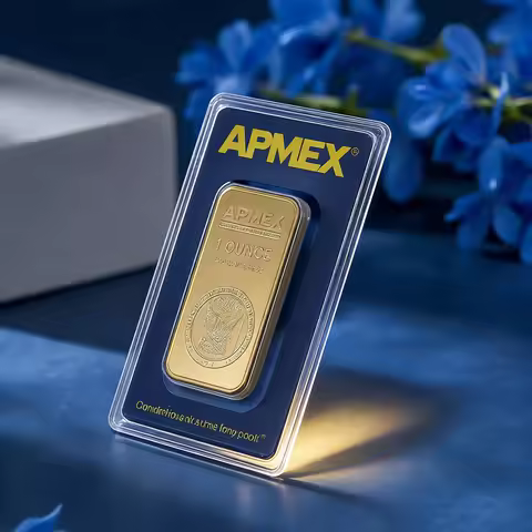 wholesale APMEX 1oz non-magnetic gold Bullion bar 1 Ounce with serial numbers gold bar metal home de