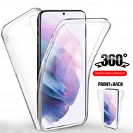 360° TPU+PC Back Transparent Protective Silicone Phone Case For Samsung galaxy Note 20 Ultra/10 Plus/8/9/Note 10 lite