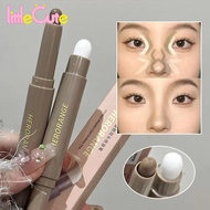 Double Head Contour Stick - Smudge Brush Shading Stick Cosmetics - 3D Face Makeup Pen - Matte - Make