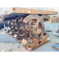 [PREORDER] LUXURY CONSOLE TABLE ENTRYWAY CONSOLE TABLE GLASS CONSOLE TABLE CHANEL