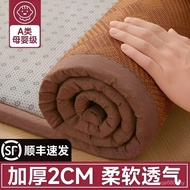 Encrypted Cool Mat Double-Sided Mat Thickened Sleeping Mat Floor Mat Rattan Mat Living Room Bedroom 