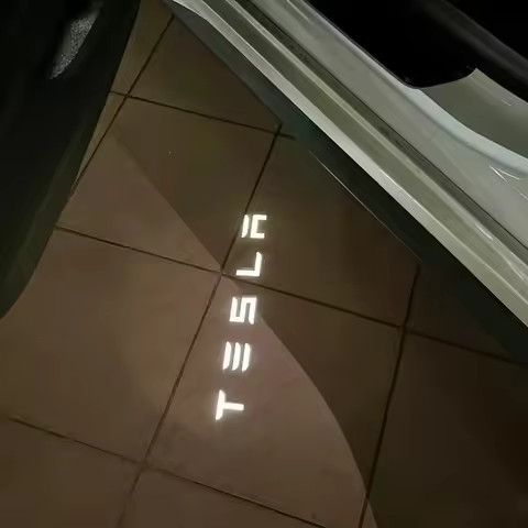 2PCS HD LED Car Door Logo Projector Light For For Model 3 S Model Y Model X HD Laser Tesla