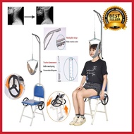 เครื่องยืดกระดูกคอ( หมุน2 ด้าน สีดำ) เก้าอี้ดึงคอ เครื่องดึงคอ สำหรับโรค ปวดคอ หมอนรองกระดูกคอเสื่อ