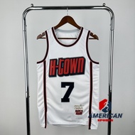 Hot Pressed 2025-26 Men's Houston Rockets 7# Kevin Durant Jersey White Basketball City Jersey