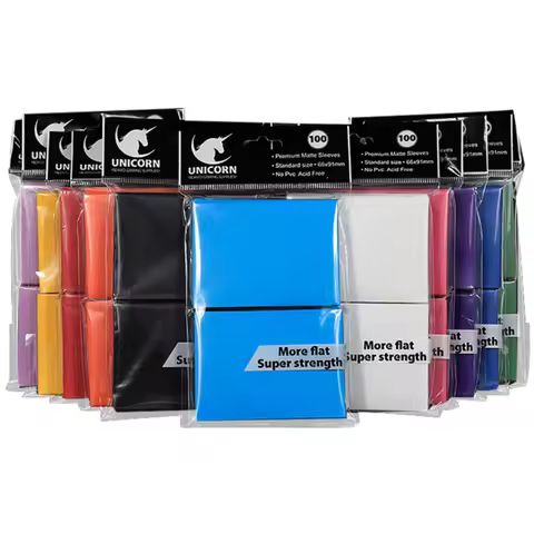 100 Counts 66x91mm Matte Card Sleeves Toploaders for Trading Card Soft Baseball Penny Card Sleeves f