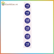 BBLUE 6pcs 13.56MHz ISO14443A  213 Chip RFID Adhesive Tag Label Blue NFC 213 144 Bytes Wet Tag Stier
