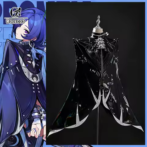 ROLECOS Game Zenless Zone Zero Promeia Cosplay Costume Agent Judge Promeia Dark Punk Style Women Jum