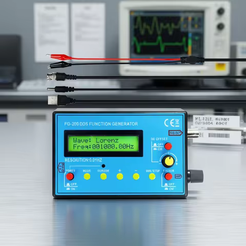 FG-100 FG-200 DDS Function Signal Generator Frequency Counter 0.01Hz - 500KHz Signal Source Module S