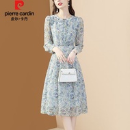 【New store opening limited time offer fast delivery】Pierre Cardin（pierre cardin）Women's Chiffon Dress2023Spring and Summ