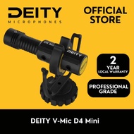 DEITY V-Mic D4 Mini Microphone 20mph Wind Rating Runs Of 1-5V From Cameras, Phones And Audio Recorde