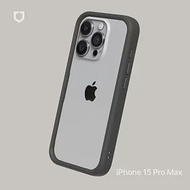 犀牛盾 iPhone 15 Pro Max (6.7吋) CrashGuard 防摔邊框手機保護殼 - 泥灰