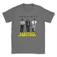 Ready Stock Men's Sabotage Beastie Boys T Shirt Pure Cotton ClothingS-3XL