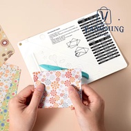 YANGYANG Paper Trimmer Scoring Board, Multi-purpose with Measuring Grid Craft Paper Cutter, DIY Gift