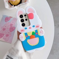 Cute Cartoon Animal Rabbit Radish Phone Case For Huawei honor 50 60 70 X6 X8 X9 Y9s Y9 Y9Prime 2019 Nova 7i 3i 2i 5T P50 P40 P30 Pro Soft Silicone Shockproof Bumper Cover