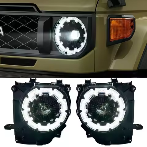 LED Headlights Front Lamp For Toyota Land Cruiser 70 75 76 77 78 79 LC70 LC76 LC78 LC79 2024 Accesso
