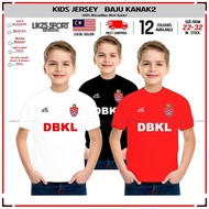 LIKZS X KL City FC Jersey For Kids DX3-DBKL | Baju Budak Kanak2 Training Microfiber Warm Up Fans Jer