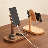 Mobile Phone Holder Solid Wood Mobile Phone Holder Desktop Ornaments Tablet Holder Lazy Phone