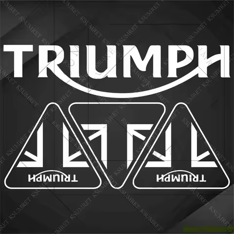 For Triumph Motorcycle Sticker Decal Logo Tank Emblem Scrambler Bobber TWIN