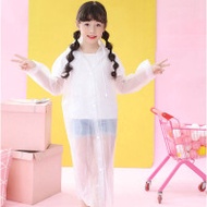 EVA 兒童款鈕扣輕便雨衣 - 白色