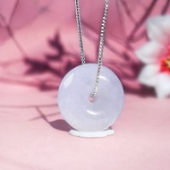 【願‧平安】紫羅蘭翡翠平安扣項鍊 | 天然緬甸玉A貨翡翠 | 送禮