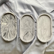 Black Pattern OVAL Aesthetic coaster / coaster / Aesthetic tray