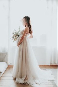 Watters Willowby /BHLDN Penelope A-line Tulle Gown Maternity Dress Wedding Dress 美國 名牌 輕婚紗 孕照 攝影 A字 