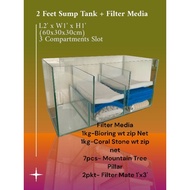 2 Feet Sump Tank with Filter Media (L2'XW1'xH1')