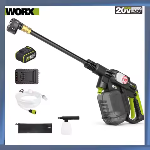 Worx Wireless Car Washer WU633 Brushless 20v 3.5L/min High 25bar Low 15bar for Home and Garden Clean