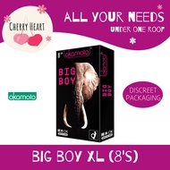 [Discreet &amp; Cheap SG Seller] Okamoto Big Boy XL Condoms 8s [Bundle of 1/2/3 boxes]