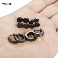 Men Women 4 Pairs Stainless Steel Stud EarringsHoop Earrings Huggie Piercing(WL2BR0627)