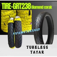 2025 TIRE TAYAR BUNGA DIAMOND GRT 238 GRT238 TL TUBELESS TYRE LC Y15 Y16 EX5 KRISS Y125Z LAGENDA RS1