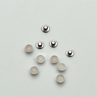 50Pcs Lingual Button Button Round Base