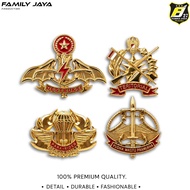 Family JAYA 27 - TNI AD PDH Brevet Pin Destruction Teritorial Para Raider Yudha Wastu Pramukti