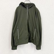 古著TOMMY HILFIGER全拉鍊外套，卡其色，XL 碼