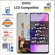 LCD Compatible for OPPO A57 4G 2020 A17 A17K A77S A77 4G A78 5G A58 K10 5G Grade high quality LCD TO