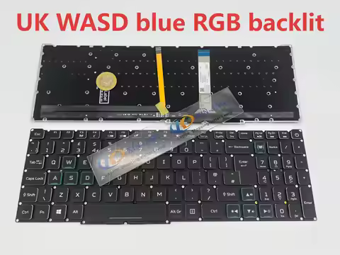 AN515-45 UK RGB Backlit Keyboard For Acer Nitro 5 AN515-45 AN515-56 AN515-57/58 AN517-41 AN517-53 AN