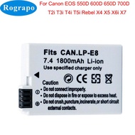 1800mAh LP-E8 LP E8 LPE8 Camera Baery AKKU Pack For Canon EOS 550D 600D 650D 700D Rebel T2i T3i T4i T5i X4 X5 X6i X7