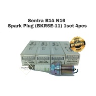 Nissan ORIGINAL Spark Plug (1set 4pcs)(BKR6E-11) Sentra B14 N16 WAJA BKR6E 11 22401-50Y06