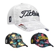 หมวกกอล์ฟ Titleist ที่มีเครื่องหมายหมวกกันแดดพิมพ์บังแดดและสิ่งแวดล้อมแบรนด์หมวกกอล์ฟที่มี Casl Breathable Azureway J.lindeberg DESCENTE