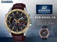 CASIO 卡西歐 手錶專賣店 國隆 ECB-900GL-1A EDIFICE 藍牙智慧錶 男錶 ECB-900GL