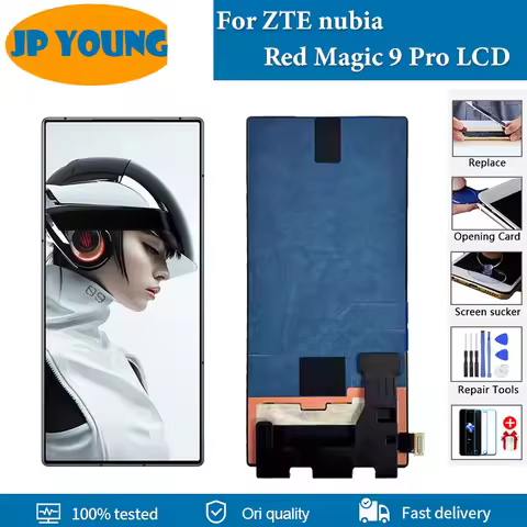Original For ZTE nubia Red Magic 9 Pro LCD Display Screen Touch Digitizer For ZTE nubia RedMagic 9 P