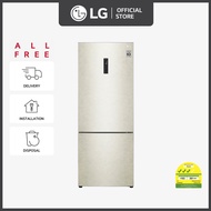LG Bottom Freezer Refrigerator GB-B4624SE 462L | Smart Inverter Compressor™ | Beige